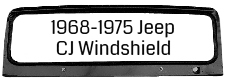 1968-75 Jeep CJ Windshield Complete