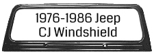 1976-86 Jeep CJ Windshield Complete
